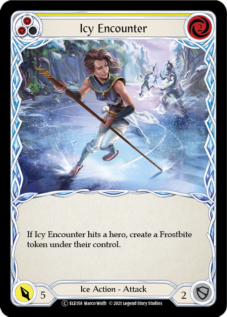 Icy Encounter - Yellow (ELE) #U-ELE158 [EN/N]