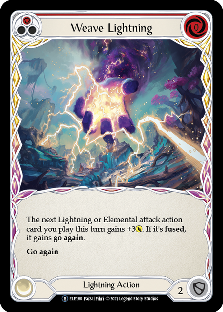 Weave Lightning - Red (ELE) #U-ELE180 [EN/N] s/o