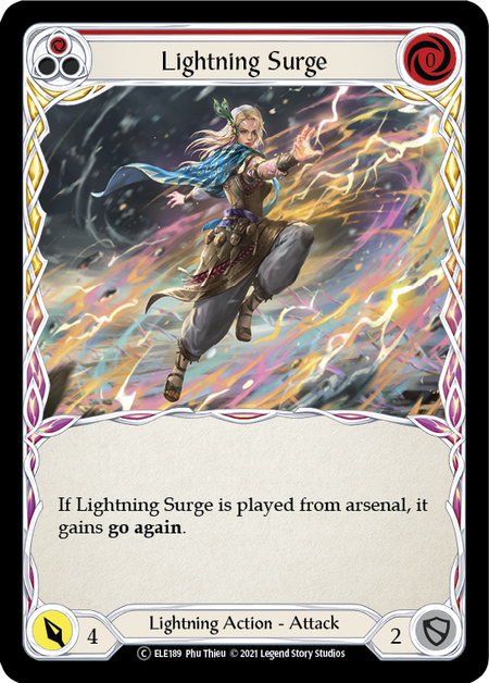 Lightning Surge - Red (ELE) #U-ELE189 [EN/N] s/o