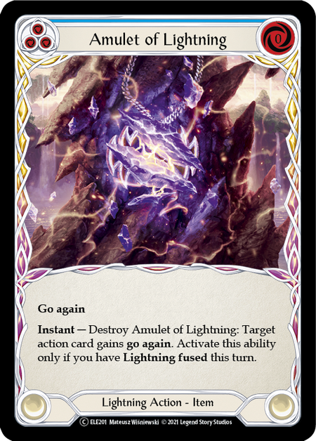 Amulet of Lightning - Blue (ELE) #U-ELE201 [EN/N]
