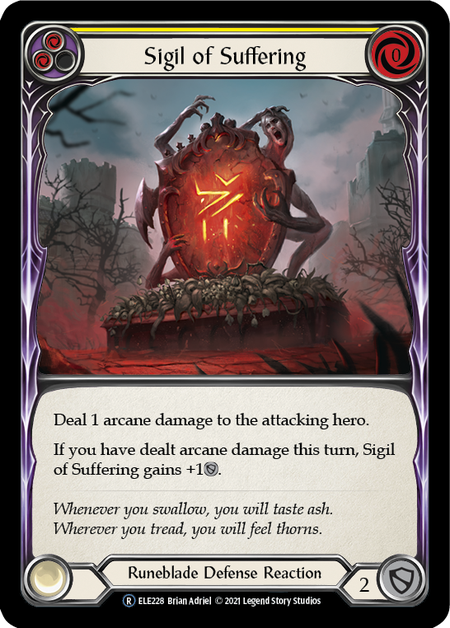 Sigil of Suffering - Yellow (ELE) #U-ELE228 [EN/N] s/o