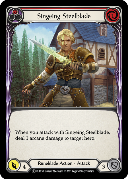 Singeing Steelblade - Red (ELE) #U-ELE230 [EN/N]