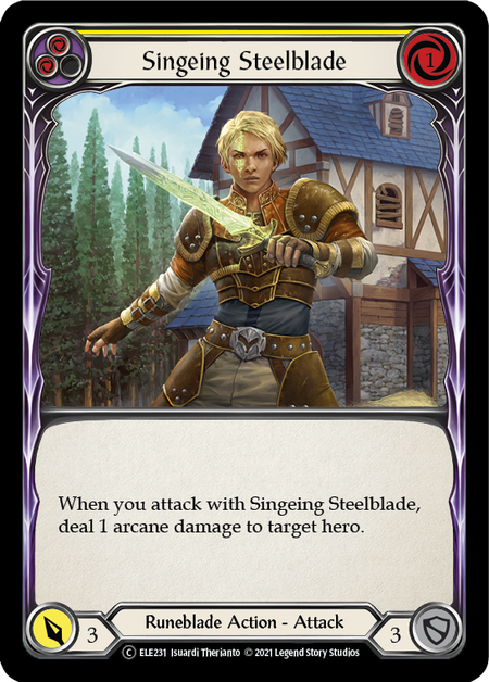 Singeing Steelblade - Yellow (ELE) #U-ELE231 [EN/N]