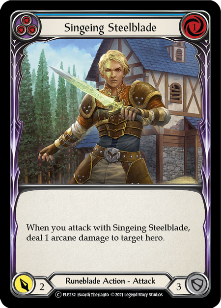 Singeing Steelblade - Blue (ELE) #U-ELE232 [EN/N]