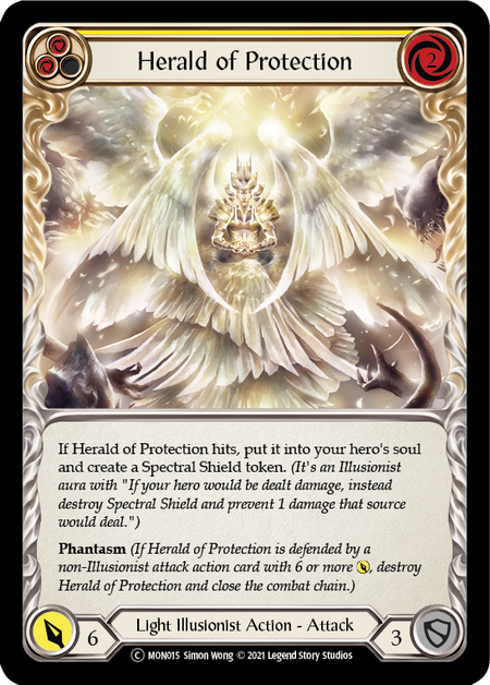 Herald of Protection - Yellow (MON) #U-MON015 [EN/N] s/o