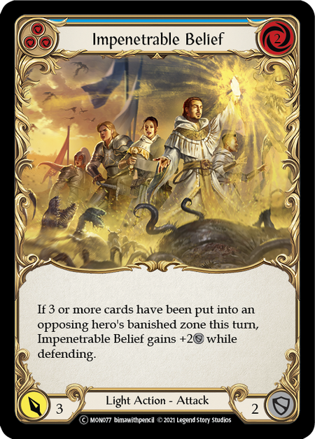 Impenetrable Belief - Blue (MON) #U-MON077 [EN/N]