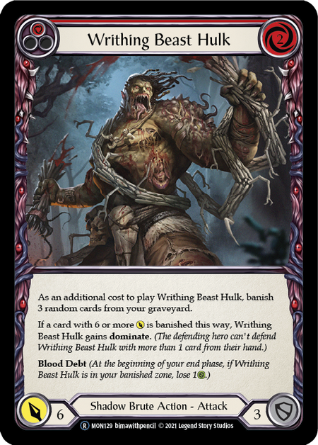 Writhing Beast Hulk - Red (MON) #U-MON129 [EN/N] s/o