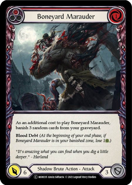 Boneyard Marauder - Red (MON) #U-MON135 [EN/N] s/o