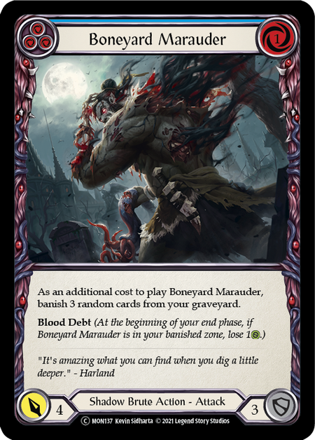 Boneyard Marauder - Blue (MON) #U-MON137 [EN/N]