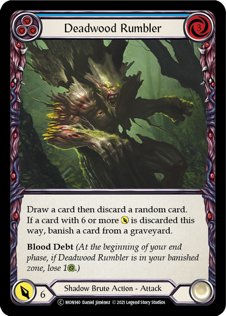 Deadwood Rumbler - Blue (MON) #U-MON140 [EN/N] s/o