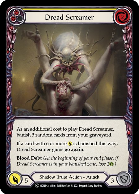 Dread Screamer - Yellow (MON) #U-MON142 [EN/N]