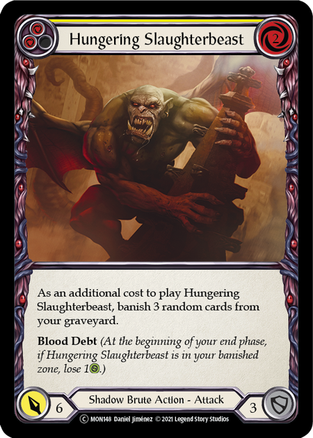 Hungering Slaughterbeast - Yellow (MON) #U-MON148 [EN/N] s/o