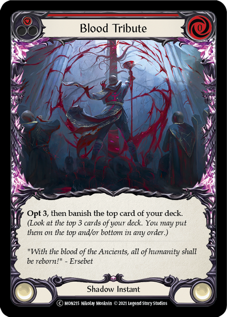 Blood Tribute - Red (MON) #U-MON215 [EN/N]