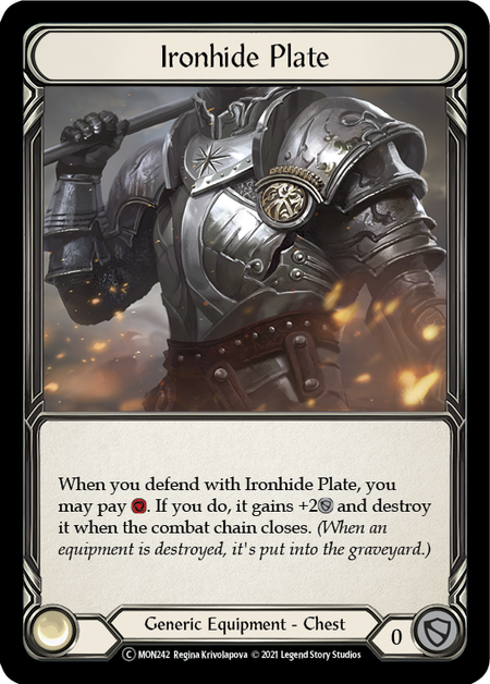 Ironhide Plate (MON) #U-MON242 [EN/N]
