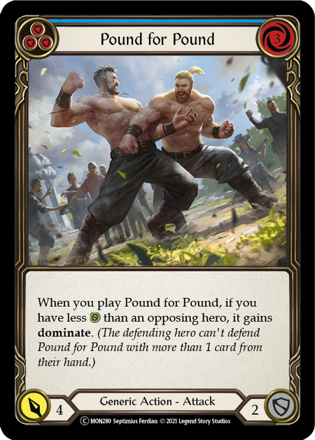 Pound for Pound - Blue (MON) #U-MON280 [EN/N]
