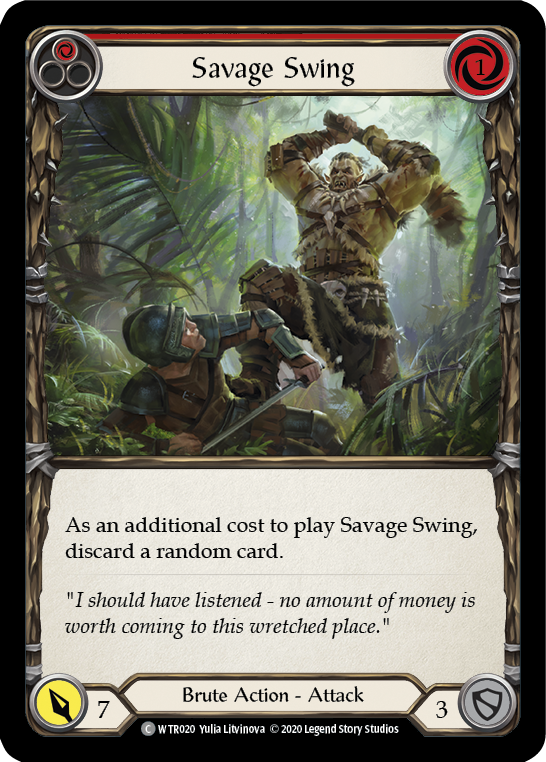 Savage Swing - Red (WTR) #U-WTR020 [EN/N]