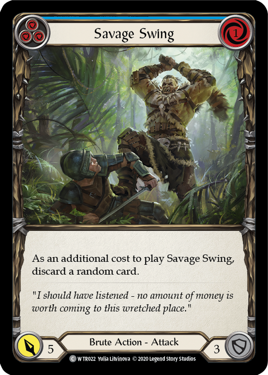 Savage Swing - Blue (WTR) #U-WTR022 [EN/N]