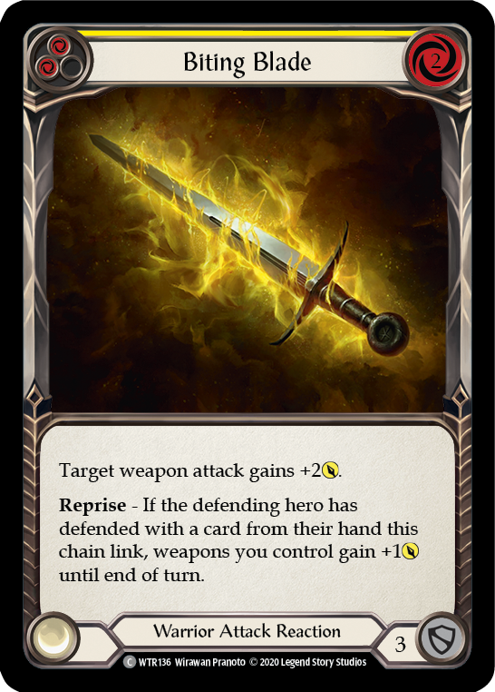 Biting Blade - Yellow (WTR) #U-WTR136 [EN/N]