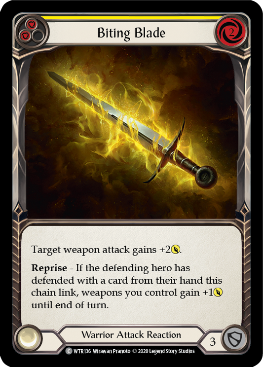 Biting Blade - Yellow (WTR) #U-WTR136 [EN/N]