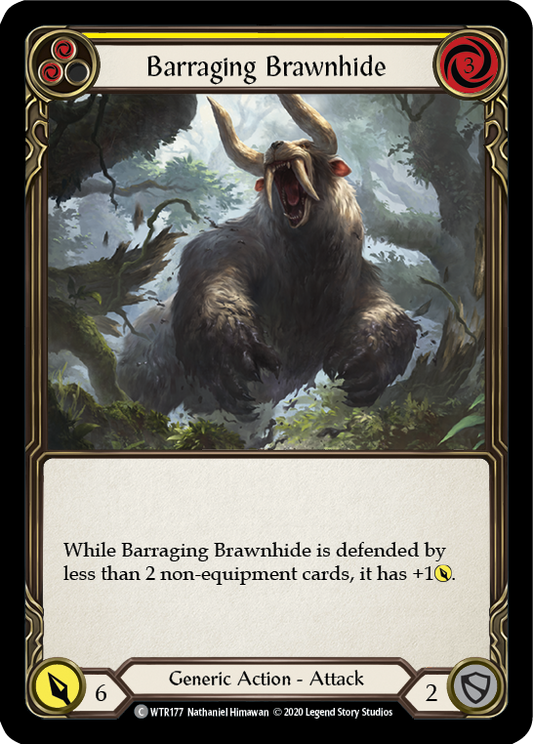 Barraging Brawnhide - Yellow (WTR) #U-WTR177 [EN/N]