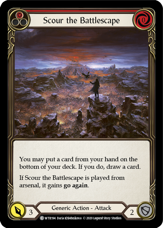 Scour the Battlescape - Red (WTR) #U-WTR194 [EN/N]