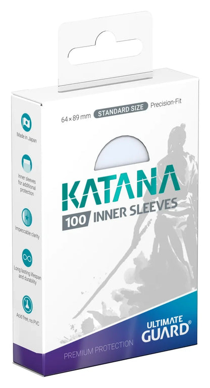 Katana Standard Size Inner Sleeves (100-Pack) - Transparent