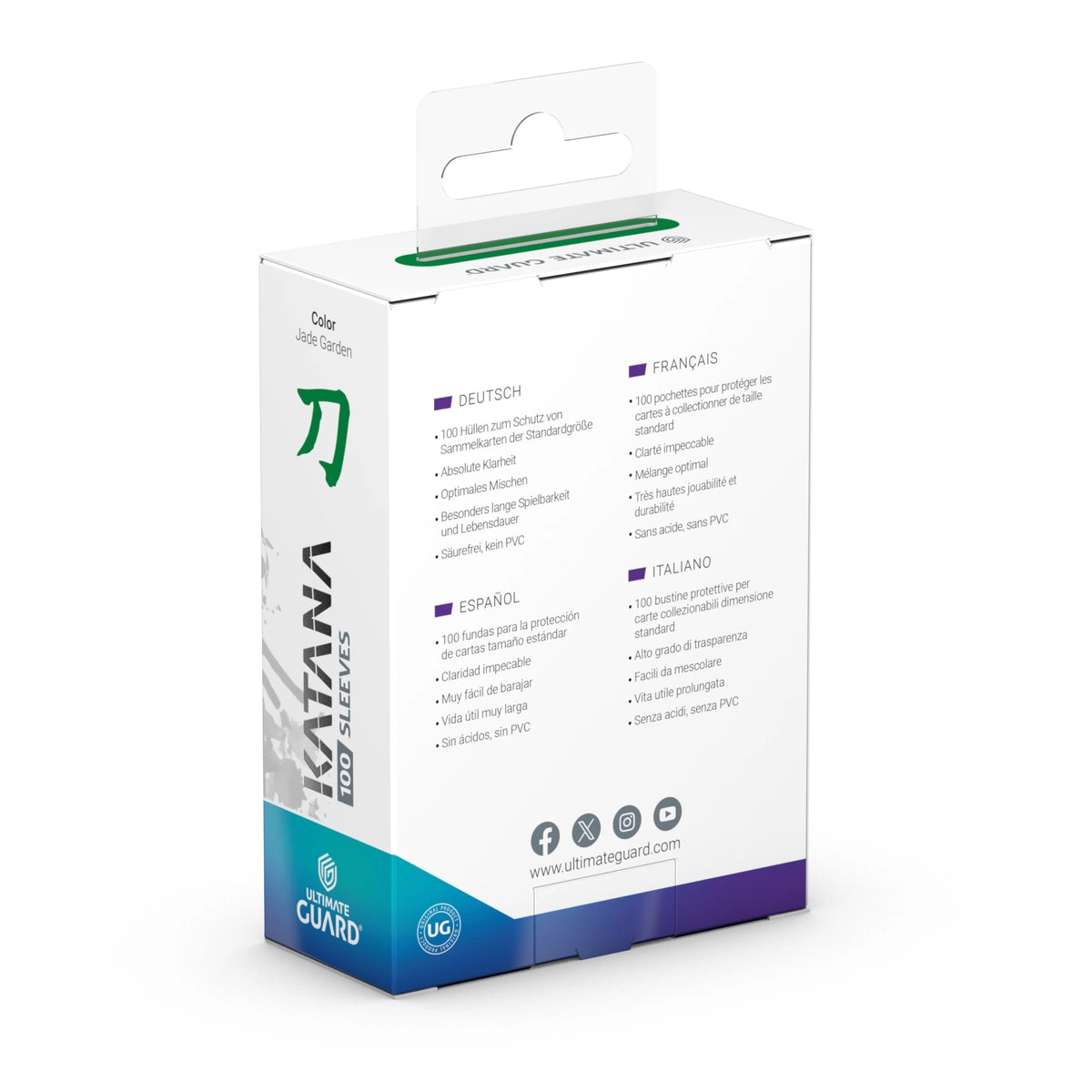 Katana 2019 Standard Size Sleeves - Jade Garden (100-Pack)
