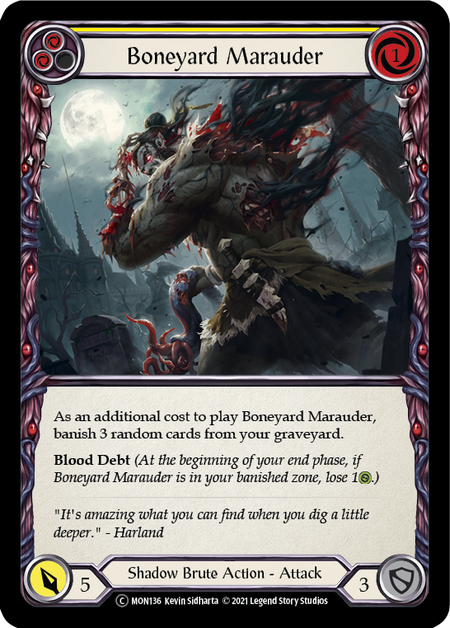 Boneyard Marauder - Yellow (MON) #U-MON136 [EN/N]