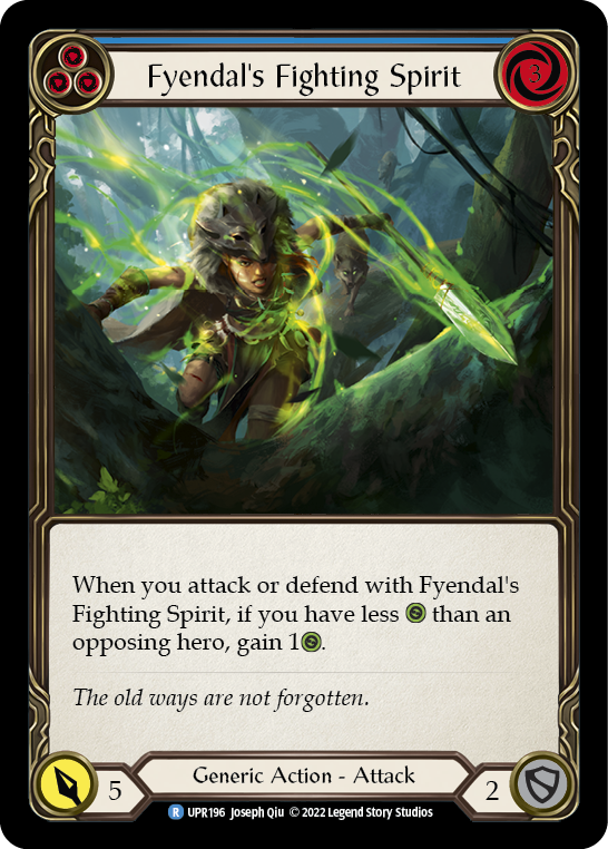 Fyendal's Fighting Spirit - Blue (UPR) #UPR196 [EN/N]