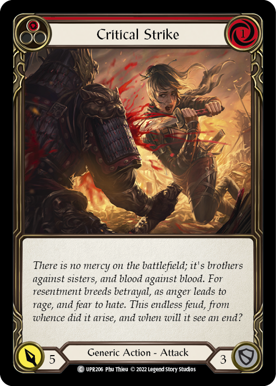Critical Strike - Red (UPR) #UPR206 [EN/N]