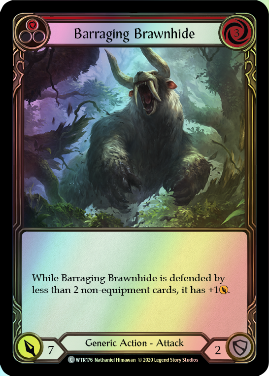Barraging Brawnhide - Red (WTR) #U-WTR176 [EN/F]