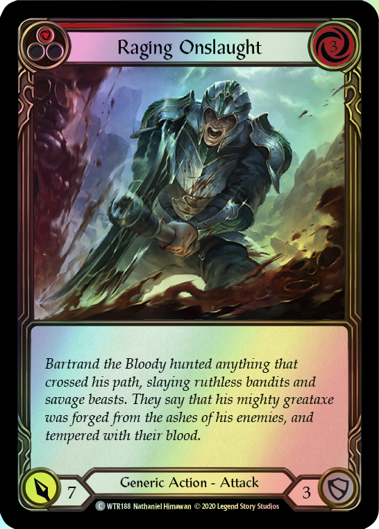 Raging Onslaught - Red (WTR) #U-WTR188 [EN/F]