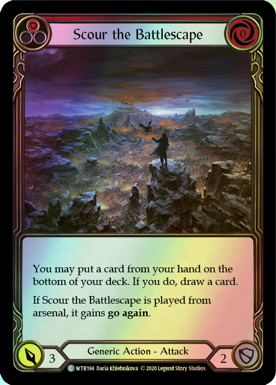 Scour the Battlescape - Red (WTR) #U-WTR194 [EN/F]