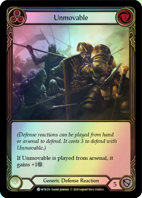 Unmovable - Blue (WTR) #U-WTR214 [EN/F]