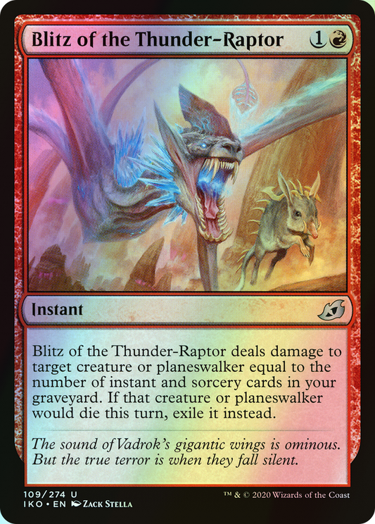 Blitz of the Thunder-Raptor (IKO) #109 [EN/F] s/o