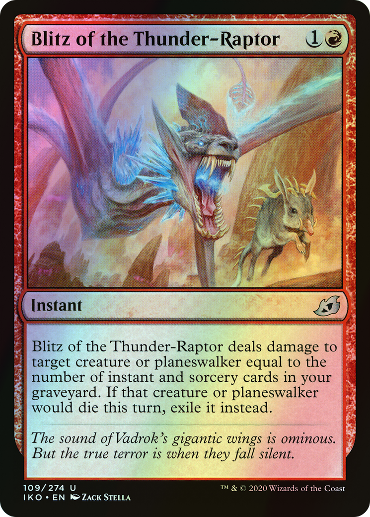 Blitz of the Thunder-Raptor (IKO) #109 [EN/F] s/o