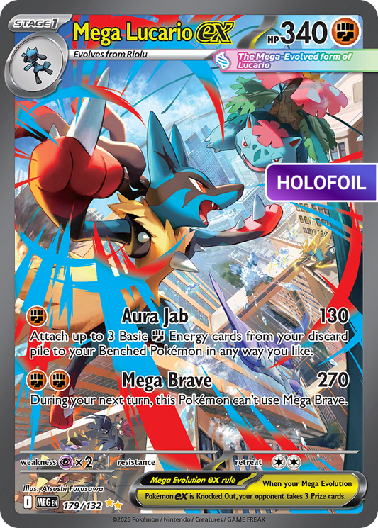 Mega Lucario ex (MEG) #179 [EN/H]