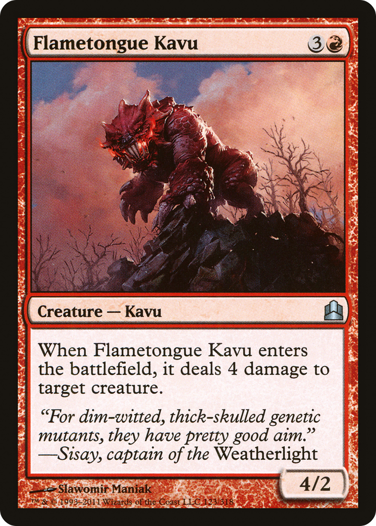 Flametongue Kavu (CMD) #123 [EN/N]