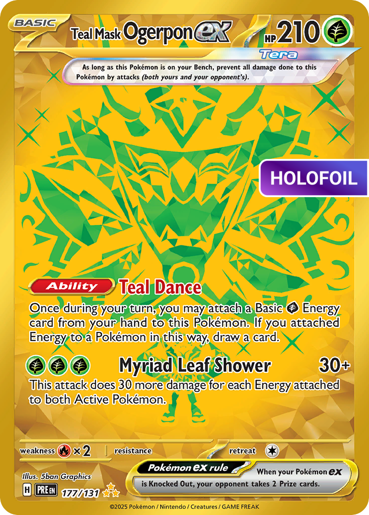 Teal Mask Ogerpon ex (PRE) #177 [EN/H]