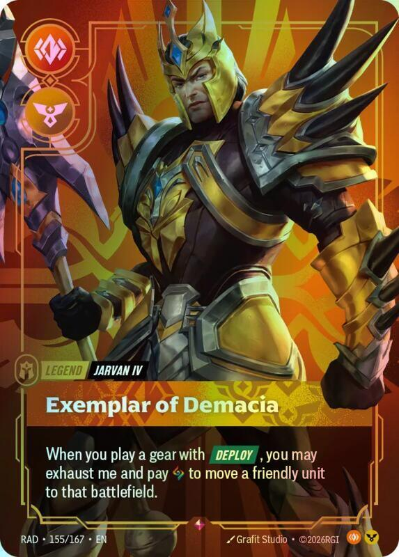 Jarvan IV, Exemplar of Demacia (RAD) #155 [EN/F]