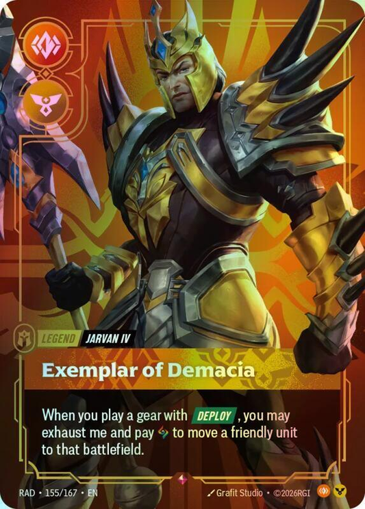 Jarvan IV, Exemplar of Demacia (RAD) #155 [EN/F]