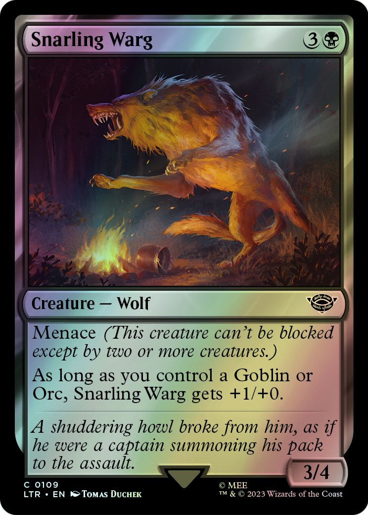 Snarling Warg (LTR) #109 [EN/F]
