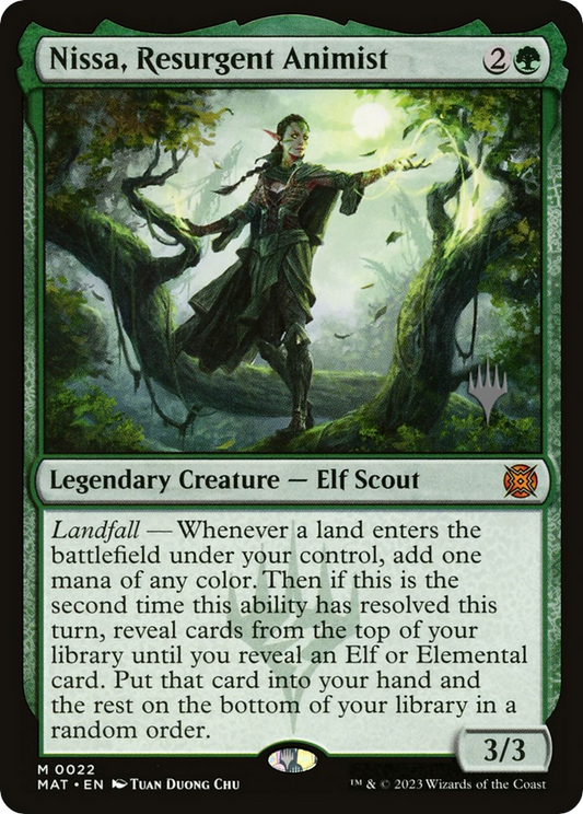 Nissa, Resurgent Animist (PMAT) #22p [EN/N] s/o