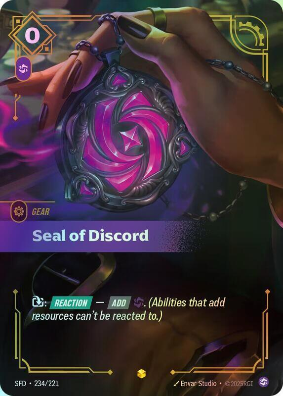 Seal of Discord (Overnumbered) (SFD) #234 [EN/F]