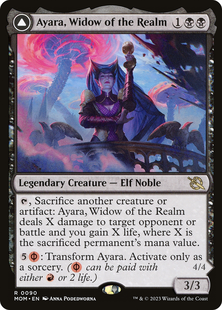 Ayara, Widow of the Realm // Ayara, Furnace Queen (MOM) #90 [EN/N]