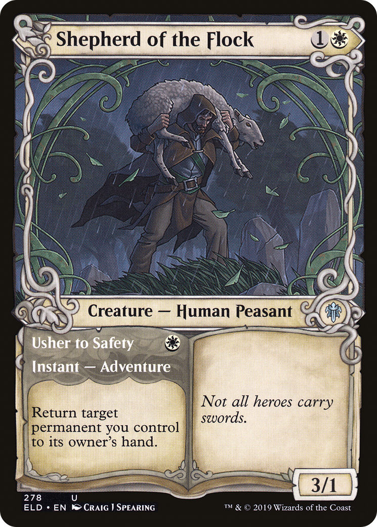 Shepherd of the Flock // Usher to Safety (ELD) #278 [EN/N]