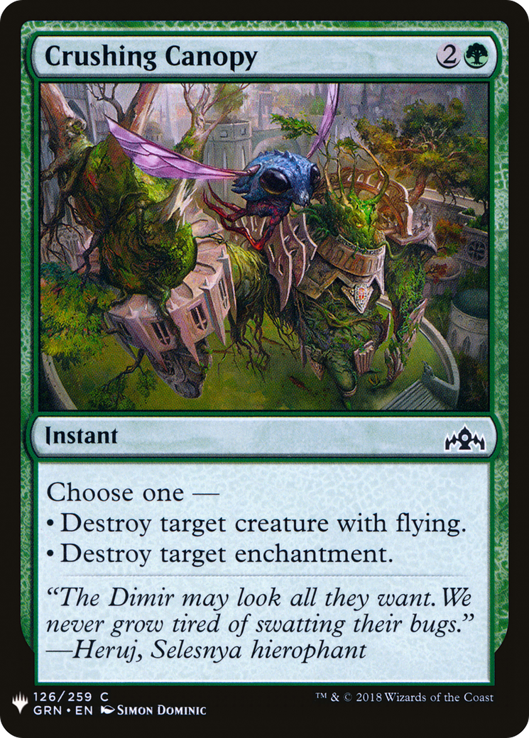 Crushing Canopy (PLST) #GRN-126 [EN/N]