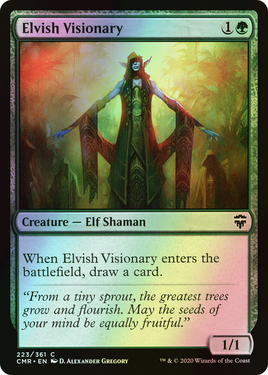 Elvish Visionary (CMR) #223 [EN/F] s/o