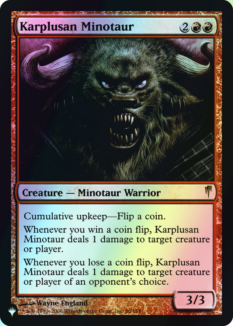 Karplusan Minotaur (PLST) #CSP-86 [EN/F]