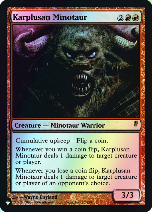 Karplusan Minotaur (PLST) #CSP-86 [EN/F]